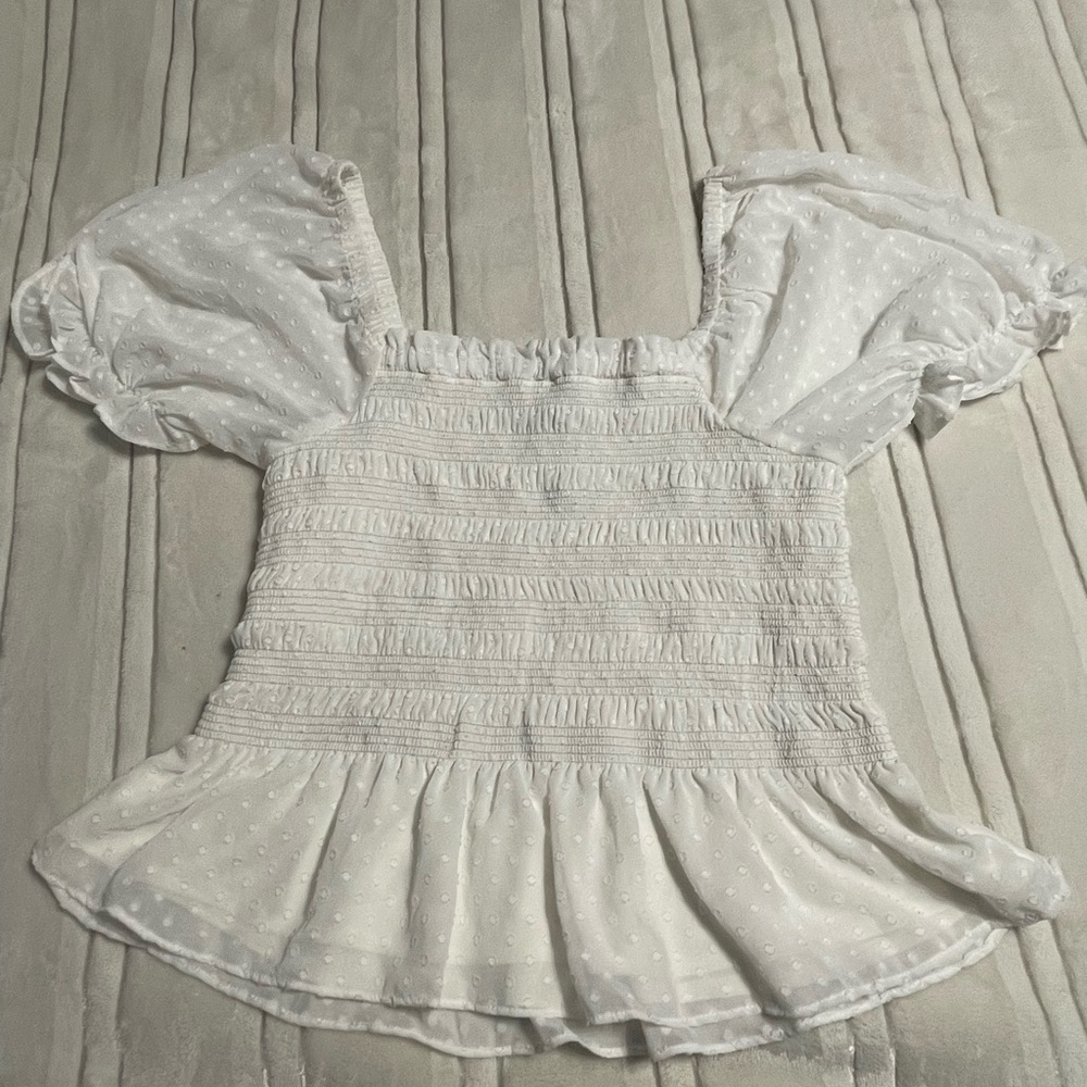 Express white blouse size medium